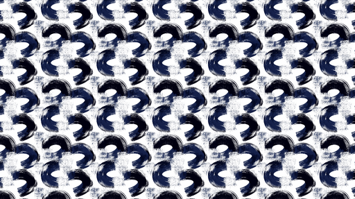 Papier peint abstrait Motif dynamique de formes ondulées en bleu et blanc