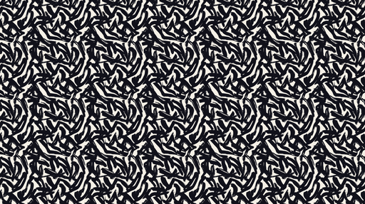 Papier peint abstrait Motif dynamique en noir et crème