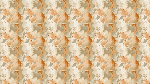 Papier peint abstrait Motif fluide aux nuances terreuses de beige et orange