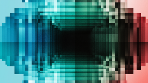 Papier peint abstrait Motif géométrique en dégradés de bleu et noir