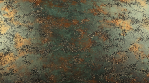 Papier peint abstrait Motif texturé aux nuances de vert et d'orange