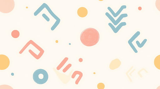 Papier peint abstrait Motifs colorés et ludiques