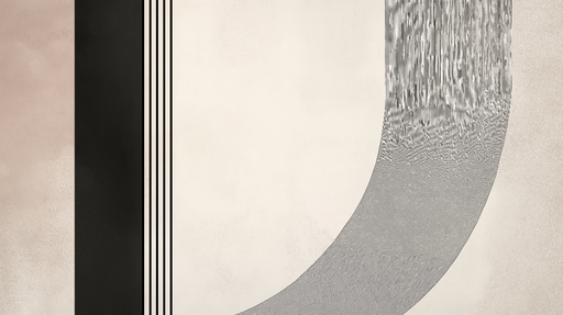 Papier peint abstrait Motifs géométriques et tons neutres