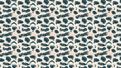 Papier peint abstrait Motifs modernes en bleu nuit et rose pastel