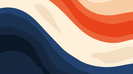 Papier peint abstrait Motifs ondulés colorés