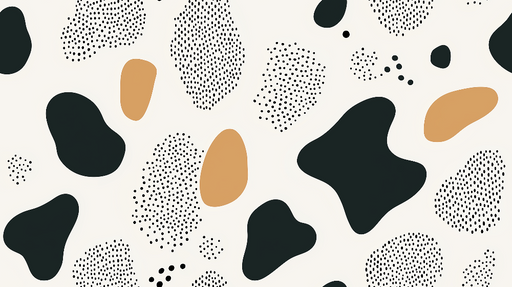 Papier peint abstrait Motifs organiques dans des tons neutres et terreux