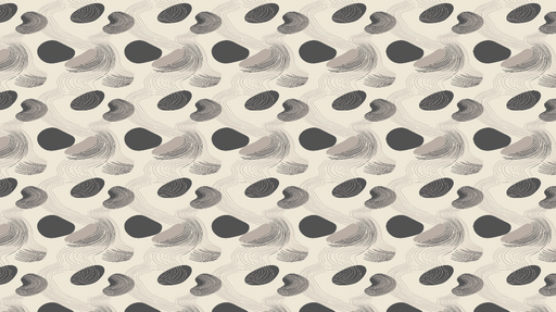 Papier peint abstrait Motifs organiques en tons neutres sur fond clair