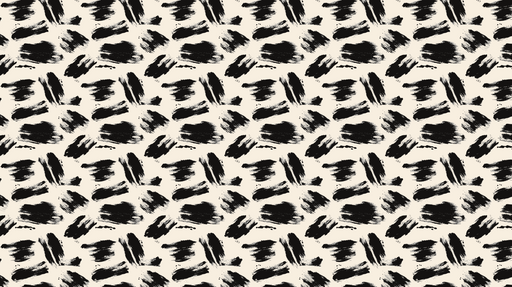 Papier peint abstrait noir et crème Motifs de coups de pinceau audacieux sur fond neutre