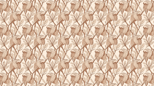 Papier peint animaux Motif de paresseux sur fond neutre