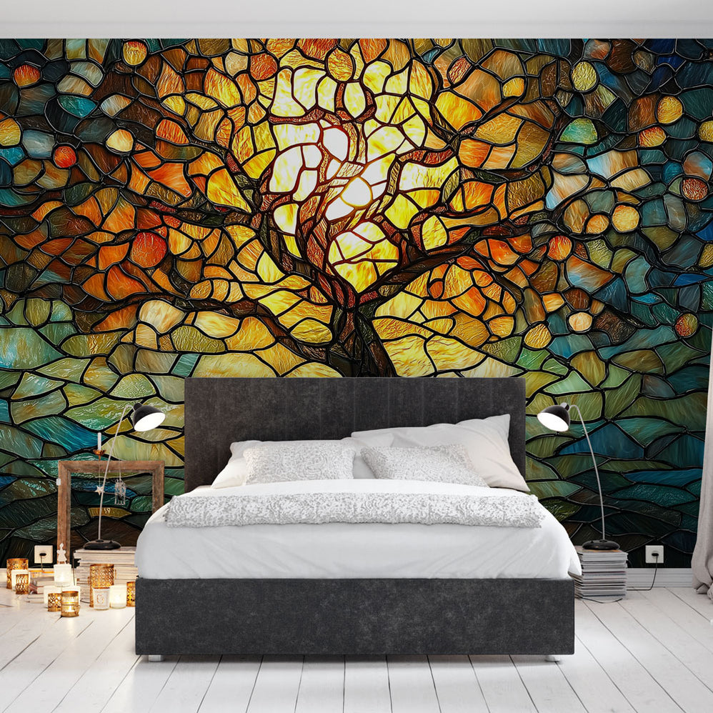 Papier Peint Mural Anneaux d’Arbre Échos de la Nature et du Temps