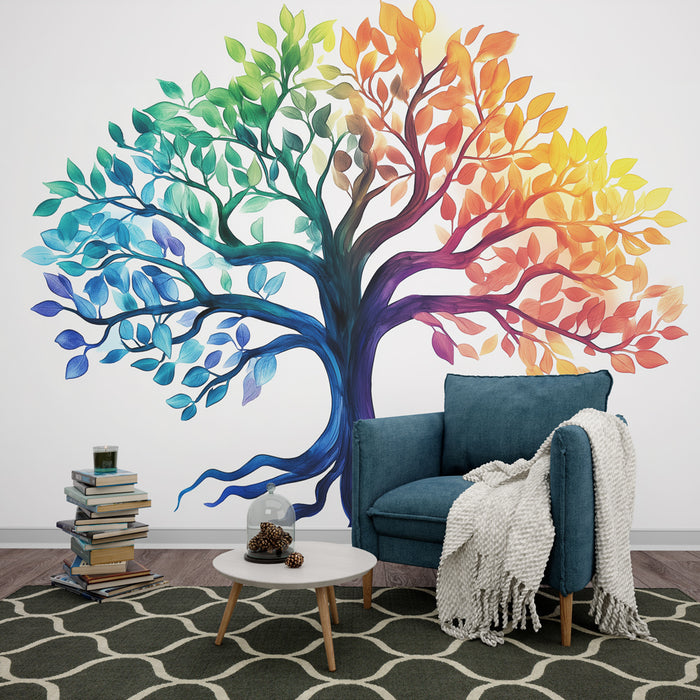 Papier peint arbre de vie | Motif vibrant et artistique