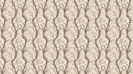 Papier peint arbre Motif de branches entrelacées avec feuilles douces