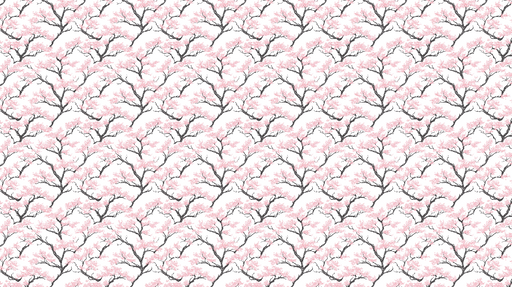 Papier peint arbres en fleurs Élégants motifs de branches avec fleurs roses délicates