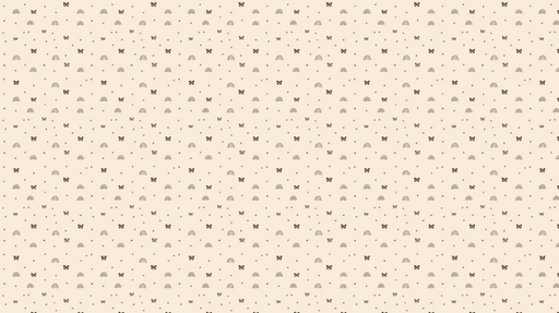 Papier peint arc-en-ciel et papillons Motif enjoué de papillons et arcs-en-ciel sur fond crème