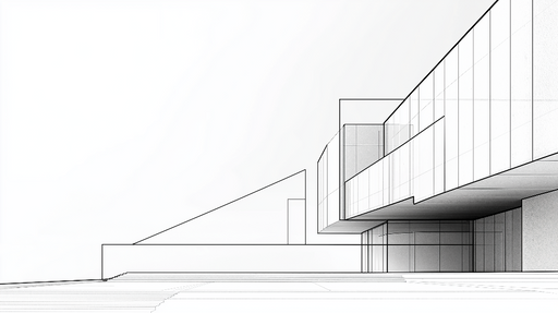 Papier peint architectural Design minimaliste en lignes épurées