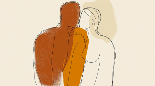 Papier peint art déco moderne Couple amoureux