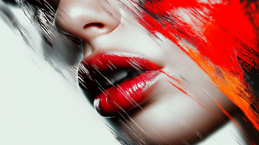Papier peint artistique Design abstrait avec éclaboussures de couleurs vives