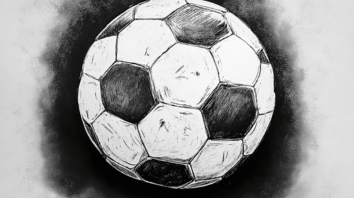Papier peint ballon de football Design artistique monochrome