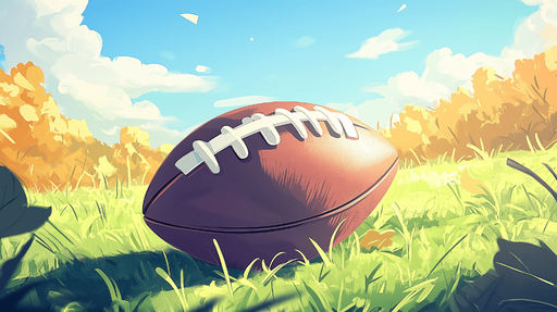 Papier peint ballon de football Sur un terrain verdoyant sous un ciel bleu