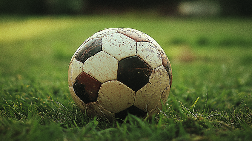 Papier peint ballon de football usé Idéal pour les entraînements en plein air
