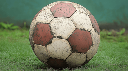 Papier peint ballon de football vintage Usé et authentique