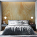Papier peint bois clair avec grain de bois élégant et chaleureux pour chambre moderne
