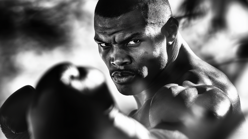 Papier peint boxe L'oeil du tigre