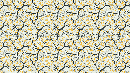 Papier peint branches avec feuilles jaunes Branches élégantes avec des feuilles dorées sur fond clair