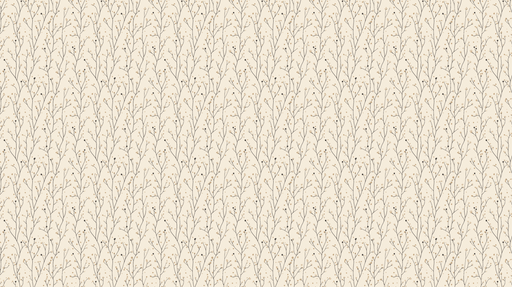 Papier peint branches délicates Un motif subtil de branches et baies sur fond beige