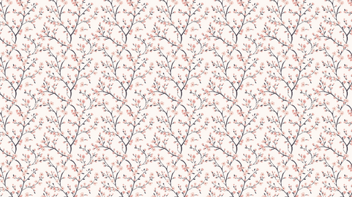 Papier peint branches fleuries Élégants motifs de fleurs roses sur fond clair