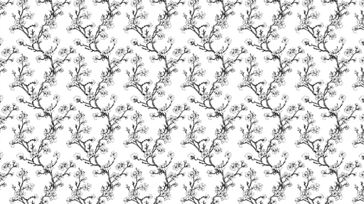 Papier peint branches fleuries Fleurs délicates sur fond clair