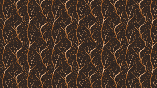 Papier peint branches stylisées Motif élégant de branches sur fond foncé