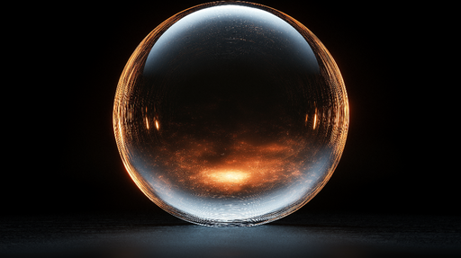 Papier peint bulle Cristal lumineux et scintillant
