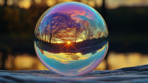 Papier peint bulle Magnifique coucher de soleil capturé
