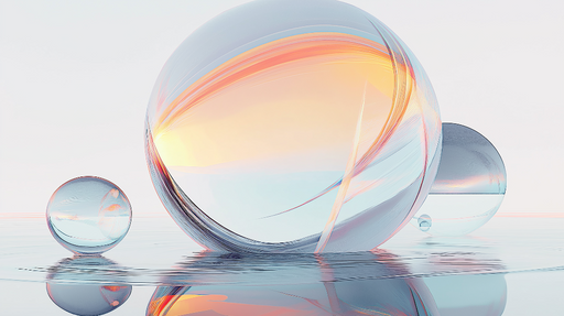 Papier peint bulles abstraites Design futuriste et apaisant