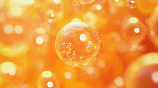 Papier peint bulles Ambiance chaleureuse et lumineuse