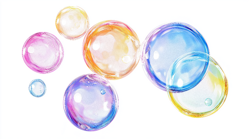 Papier peint bulles colorées Des bulles légères et éclatantes pour un intérieur joyeux