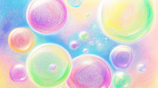 Papier peint bulles colorées Design joyeux et lumineux