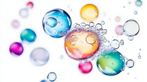 Papier peint bulles colorées Un design éclatant et dynamique