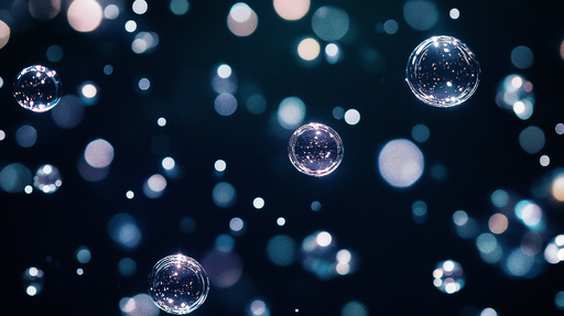 Papier peint bulles Élégance aquatique et éclat lumineux