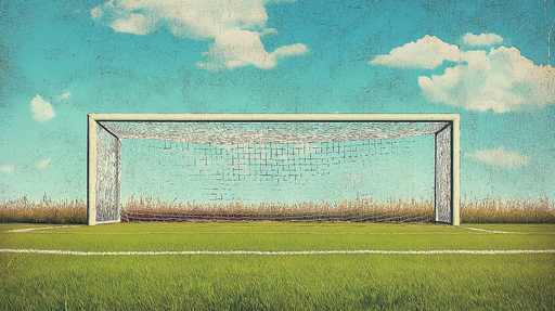 Papier peint but de football Ambiance sportive et champêtre