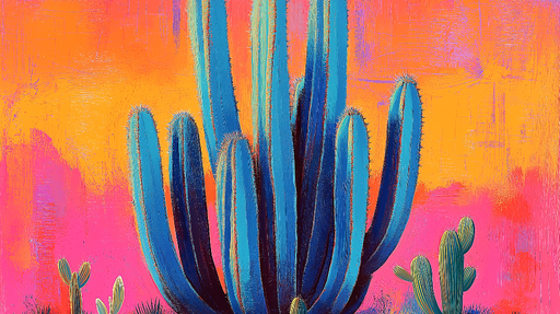 Papier peint cactus Couleurs vibrantes et motifs audacieux