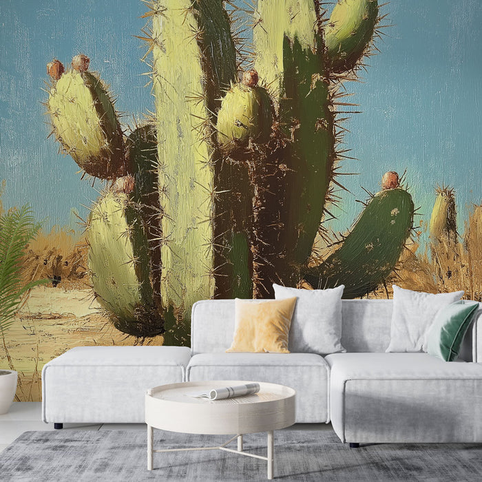 Papier peint cactus | Décor mural inspiré par le désert