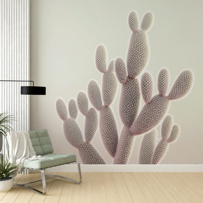 Papier peint cactus | Design moderne et pastel