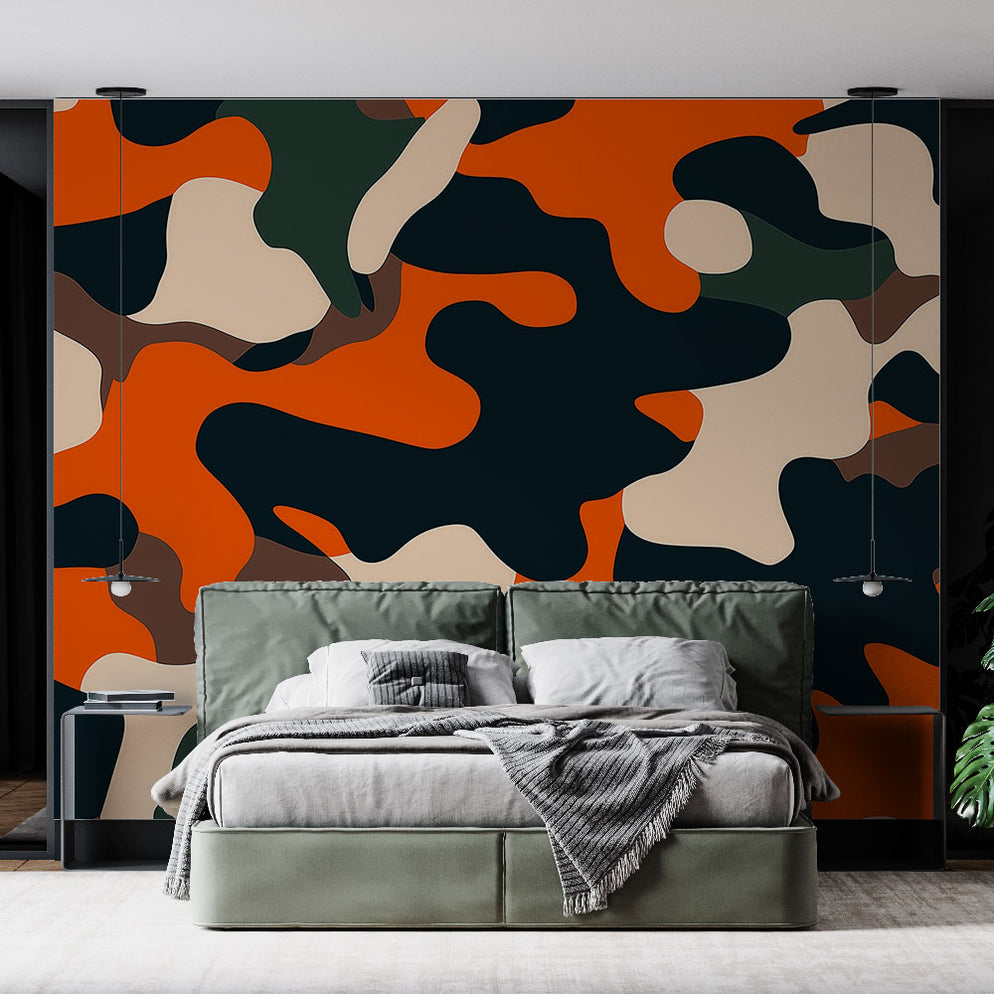 Papier Peint Bordure - Motif Camouflage Militaire A12804, Char, Direct Wallpapers, 5 M