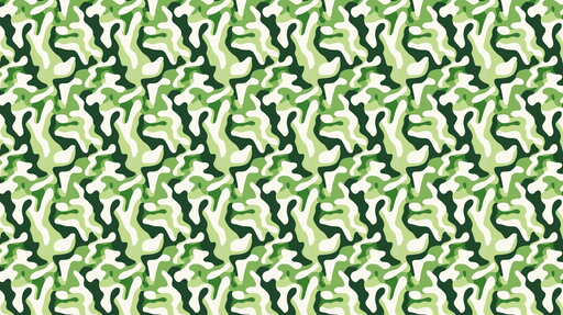 Papier peint camouflage Motif abstrait aux nuances de vert