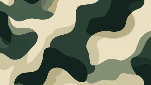 Papier peint camouflage Nuances de kaki et beige