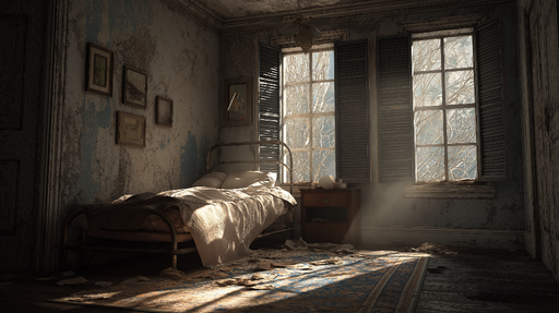 Papier peint chambre vintage Atmosphère rétro avec des détails usés