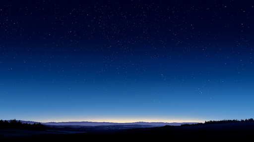 Papier peint ciel étoilé Un paysage nocturne apaisant rempli d'étoiles brillantes