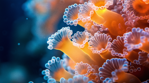 Papier peint corail Détails colorés de corail dans les profondeurs marines